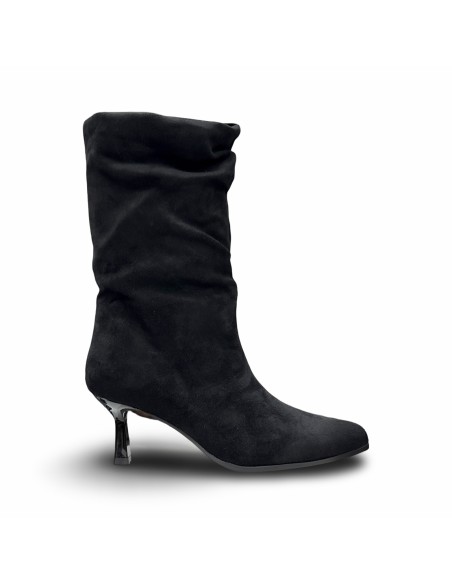 Wcubed 51175 stivaletti donna in camoscio nero