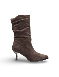 Wcubed 51175 stivaletti donna in camoscio marrone