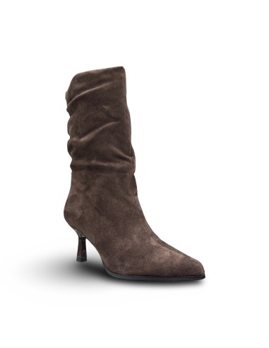Wcubed 51175 stivaletti donna in camoscio marrone