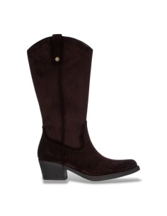Refresh 176145 stivali donna in camoscio marrone
