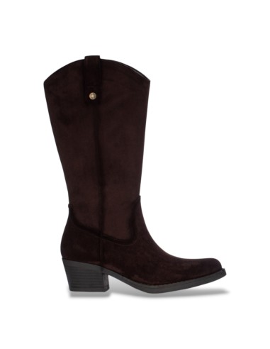 Refresh 176145 stivali donna in camoscio marrone