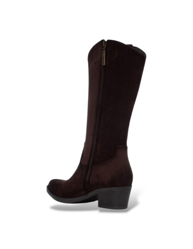 Refresh 176145 stivali donna in camoscio marrone