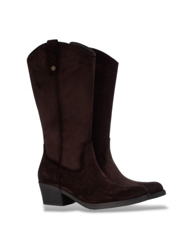 Refresh 176145 stivali donna in camoscio marrone