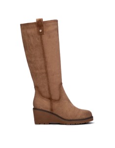 Refresh 176035 stivali donna in camoscio taupe