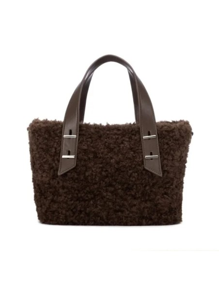 Refresh 183458 borsa a mano effetto teddy marrone