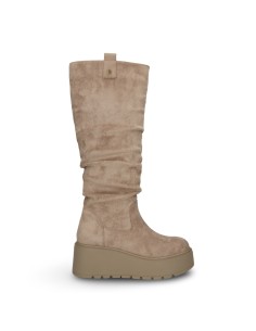 Wcubed 49281 stivali donna in camoscio beige