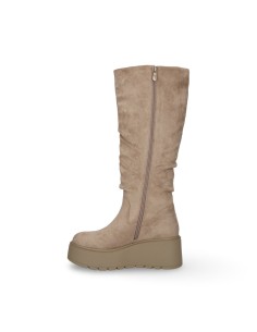 Wcubed 49281 stivali donna in camoscio beige 2