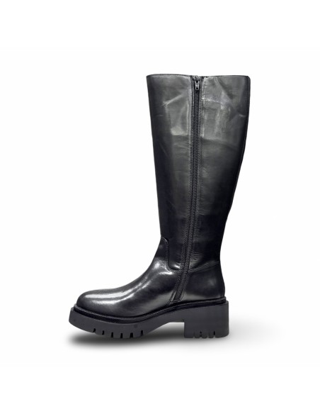 Keys K-13360 stivali donna in pelle crust nero