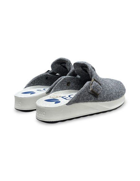 Eco Bio C70069GR ciabatte donna in feltro grigio
