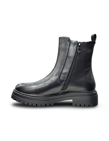 Wcubed 51073 stivaletti donna in pelle nero