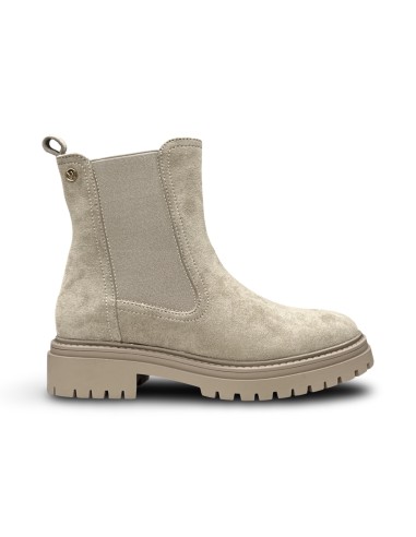 Wcubed 51073 stivaletti donna in camoscio beige