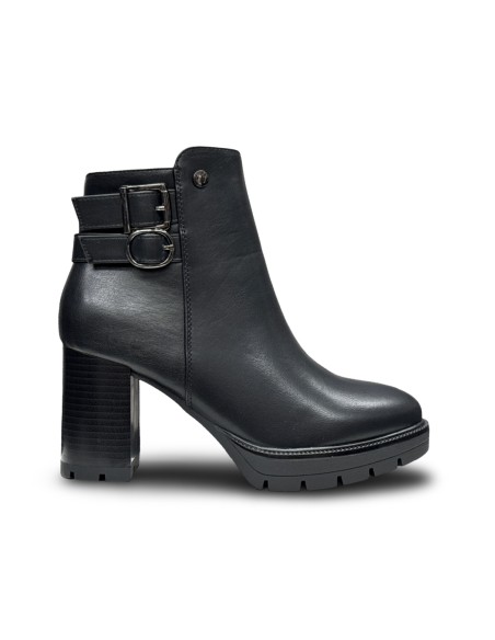 Wcubed 51196 stivaletti donna in pelle nero