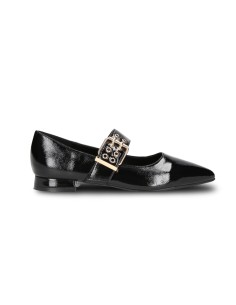 Wcubed 51225 ballerine donna in vernice nero/oro