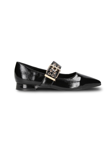 Wcubed 51225 ballerine donna in vernice nero/oro
