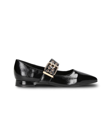 Wcubed 51225 ballerine donna in vernice nero/oro