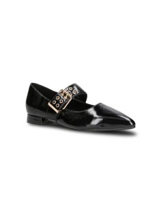 Wcubed 51225 ballerine donna in vernice nero/oro 2