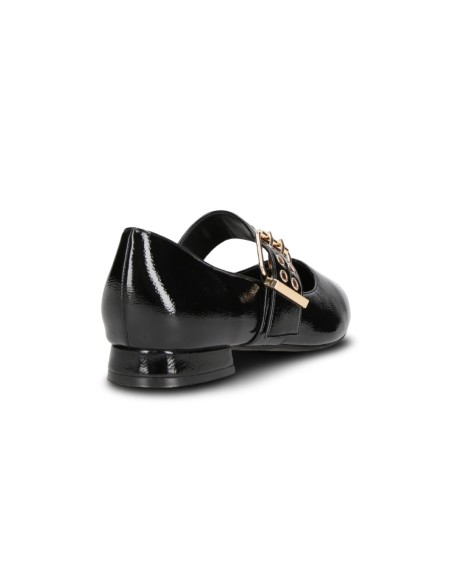 Wcubed 51225 ballerine donna in vernice nero/oro