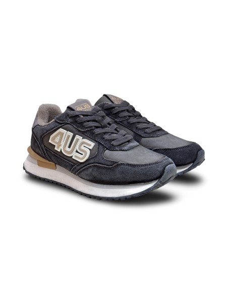 Paciotti 4US 25-450 sneakers uomo in camoscio marrone