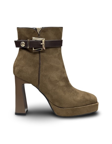 Laura Biagiotti 9973 stivaletti donna in camoscio marrone