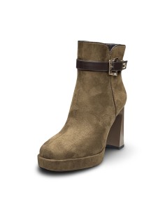 Laura Biagiotti 9973 stivaletti donna in camoscio marrone 2