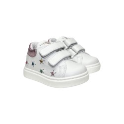 Balducci CITA6823R sneakers bambina in pelle bianco/rosa