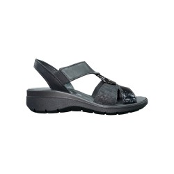 Enval Soft 7776700 sandali donna in pelle soft nero