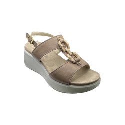 Enval Soft 7792211 sandali donna in pelle taupe 2