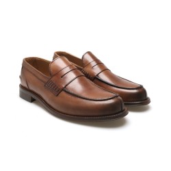 EXTON 102 mocassini uomo in pelle di vitello color camel