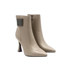 Solo Soprani SOLO22TR 338 stivaletti donna in similpelle beige