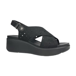 ENVAL SOFT 3771444 sandali donna con rialzo in pelle nero