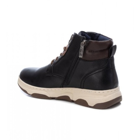 Refresh 170978 stivaletti uomo in similpelle nero e marrone