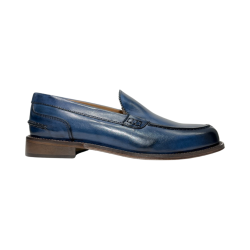 EXTON 103 mocassini uomo in pelle color jeans