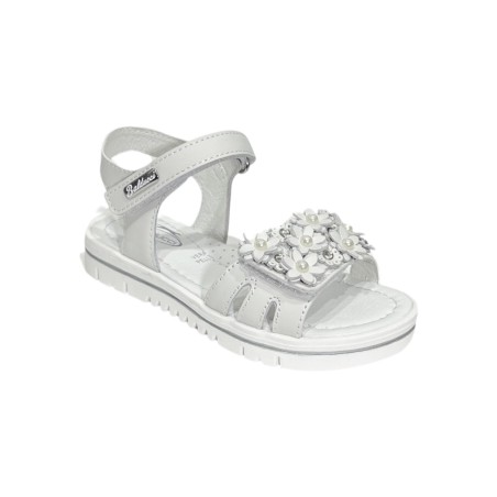 Balducci Kids GRIG1105 sandali bambina in pelle bianco perla
