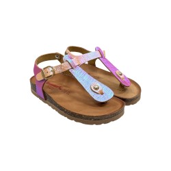 Bionatura 22B1007-I-B-PRFA sandali bambina in pelle multicolor