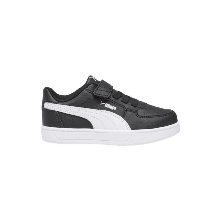 Puma Caven 2.0 AC PS 393839 05 sneakers bambino in pelle nero e bianco
