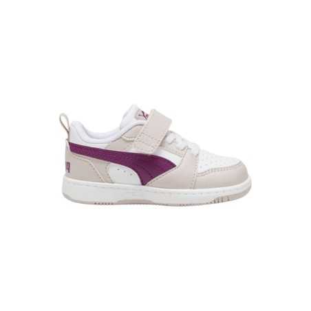Puma Rebound V6 Lo AC Inf 397420 14 sneakers bambina in pelle bianco e rosa