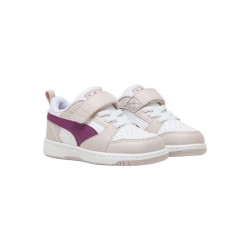 Puma Rebound V6 Lo AC Inf 397420 14 sneakers bambina in pelle bianco e rosa 2