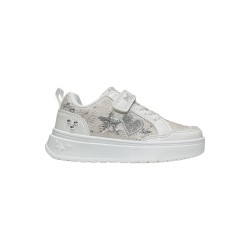 Primigi 6972100 sneakers bambina in nappa bianco lurex