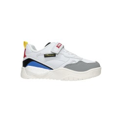 Primigi 6969100 sneakers bambino in nappa bianco multicolor