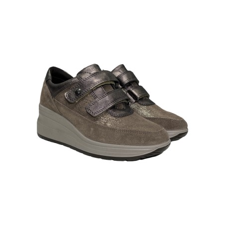 Enval Soft 6779933 sneakers donna linea comoda in pelle color visone
