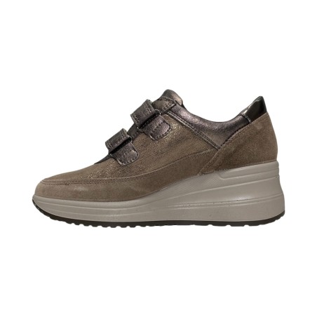 Enval Soft 6779933 sneakers donna linea comoda in pelle color visone