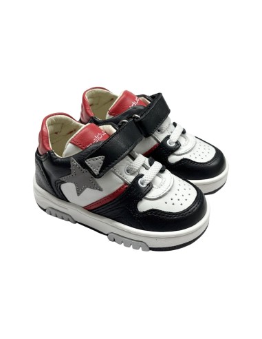 BALDUCCI MATRIX 2502B sneakers bambino primi passi in pelle bianco nero Balducci - 1 Balducci scarpe bambino con apertura strapp