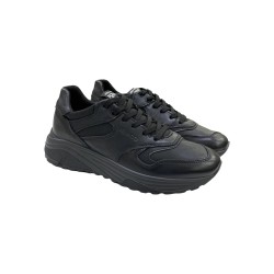 Igi&Co 6639800 sneakers uomo in pelle nappa soft nero