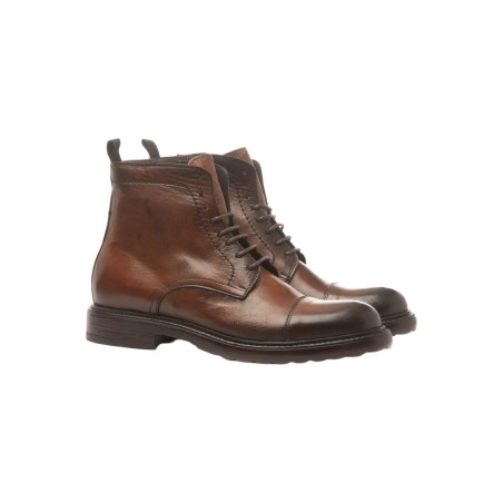 Exton 9824 stivaletti uomo in pelle soft color legno