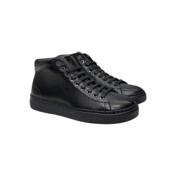 Exton 874 sneakers uomo in pelle nero