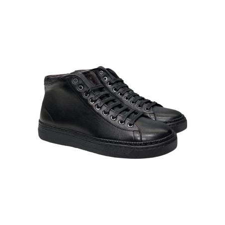 Exton 874 sneakers uomo in pelle nero