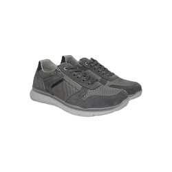 Enval Soft 7725111 sneakers uomo in camoscio grigio 2