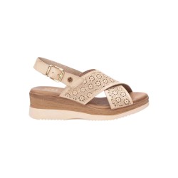 Xti 143852 sandali donna in similpelle bianco panna