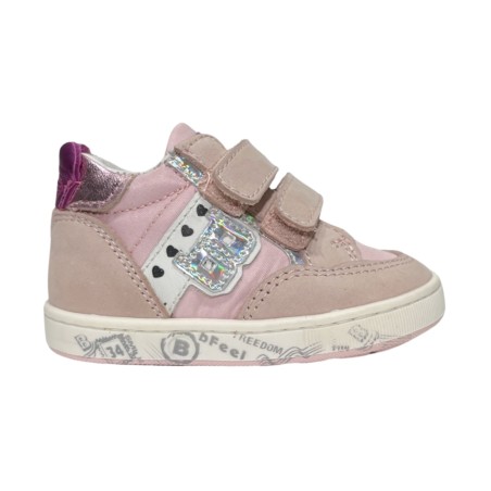 Balducci Soft CITA 5116R sneakers bambina primi passi in camoscio rosa