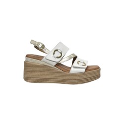 Igi&Co 7689411 sandali donna in pelle bianco platino